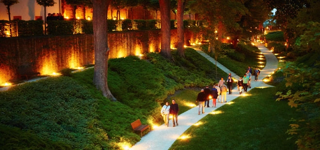 Das Bild zeigt den Burggarten, copyright Reiner Strack (C1A9088)