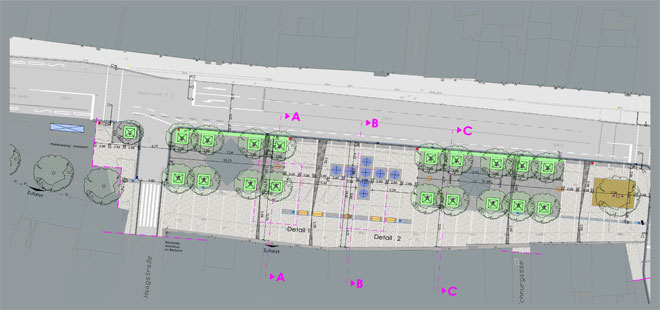 Das Bild zeigt den Flyer Elvis-Presley-Platz, copyright Stadt Friedberg (Hessen)