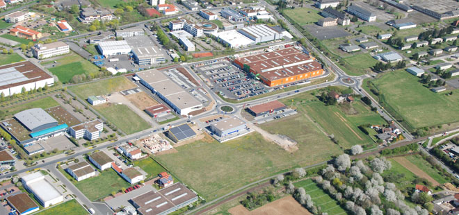 Das Bild zeigt das Gewerbegebiet West, copyright Ernst Stadler