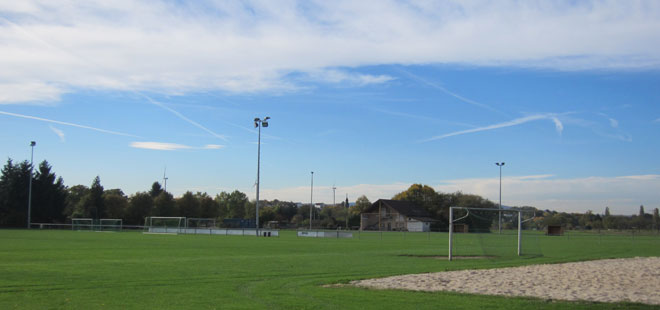 Das Bild zeigt die Sportpl&auml;tze in Bruchenbr&uuml;cken, copyright Stadt Friedberg (Hessen)