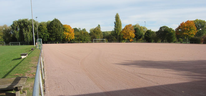 Das Bild zeigt die Sportpl&auml;tze in Ossenheim, copyright Stadt Friedberg (Hessen)