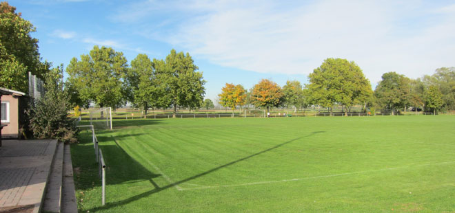 Das Bild zeigt die Sportpl&auml;tze in Ossenheim, copyright Stadt Friedberg (Hessen)