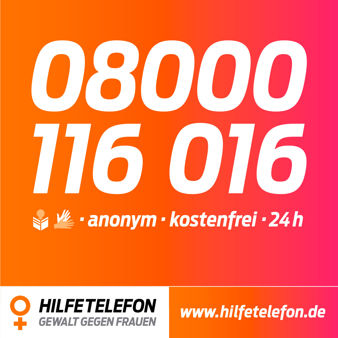 Hilfetelefon f&uuml;r Frauen